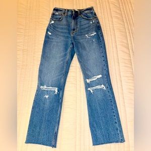 Abercrombie & Fitch Ankle Straight Ultra High Rise, Size 2R (26)